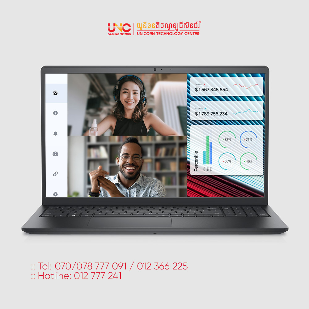 DELL VOSTRO 15 3520 CPU:I3-1215U 6 COARE 4.4GHZ RAM:8GB DDR4 STORAGE:512 PCIE 15"6